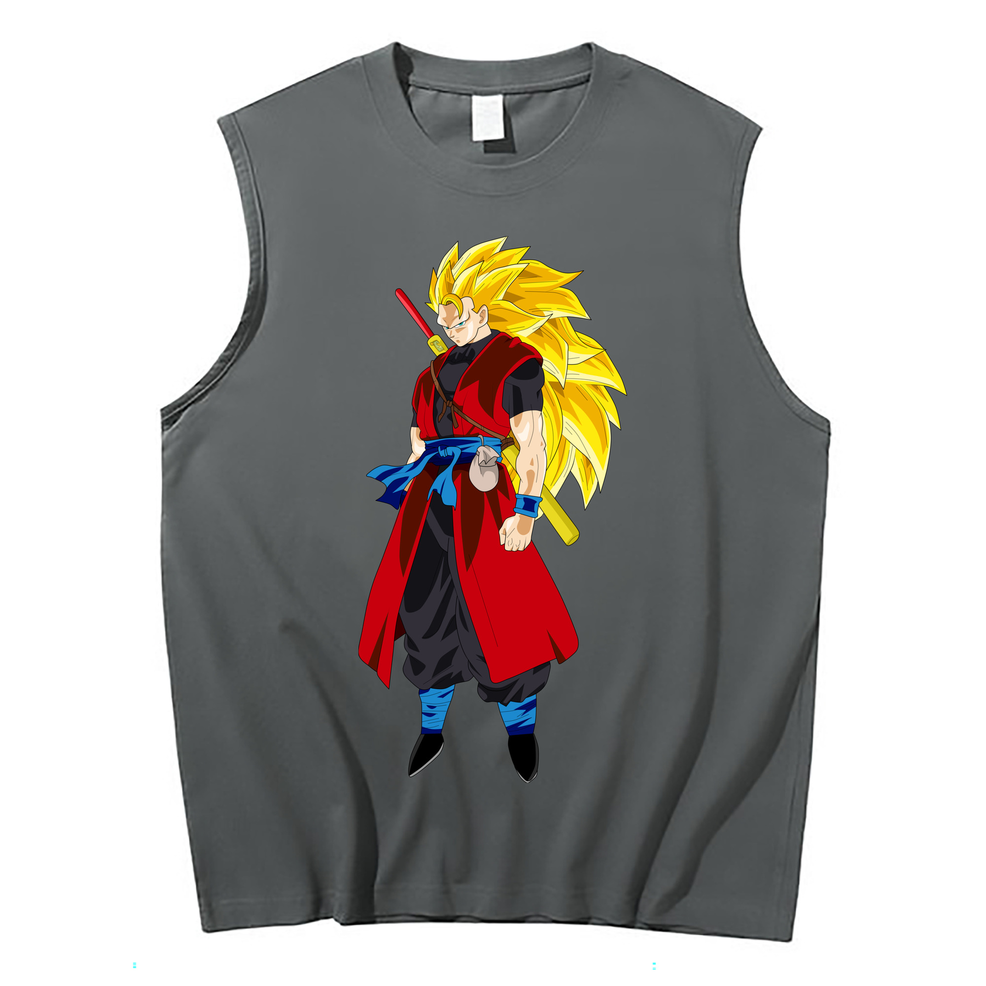 （画像用） ドラゴンボール トランクス（Torankusu）DRAGON BALL Trunks コットン100％タンクトップ（フロントプリント）